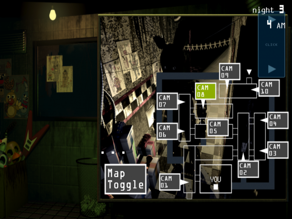 Five Nights At Freddy's 3 Map 