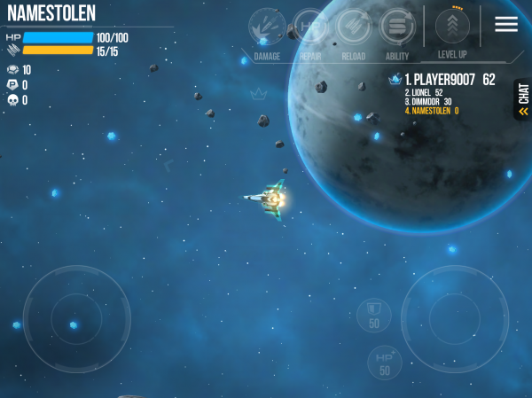 Galaxy.io Space Arena blasts off on iOS and Android
