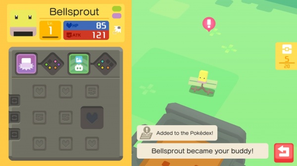 Pokemon Quest iOS screenshot - A Bellsprout