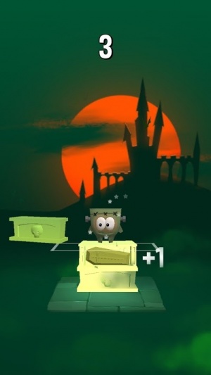 Stack Jump iOS guide screenshot - Monsters and coffins