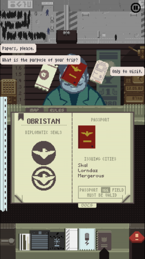 Papers, Please - Approved For Telephones 