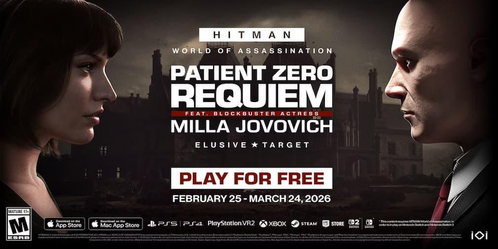 Hitman: World of Assassination launches newest Elusive Target with Milla Jovovich at the helm