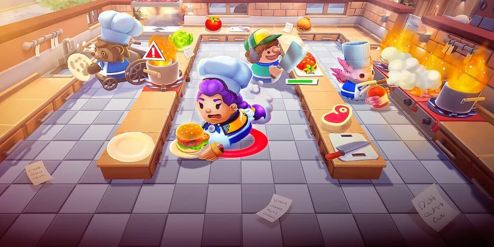 Overcooked! All You Can Eat lets you use your phone to cause chaos in the kitchen