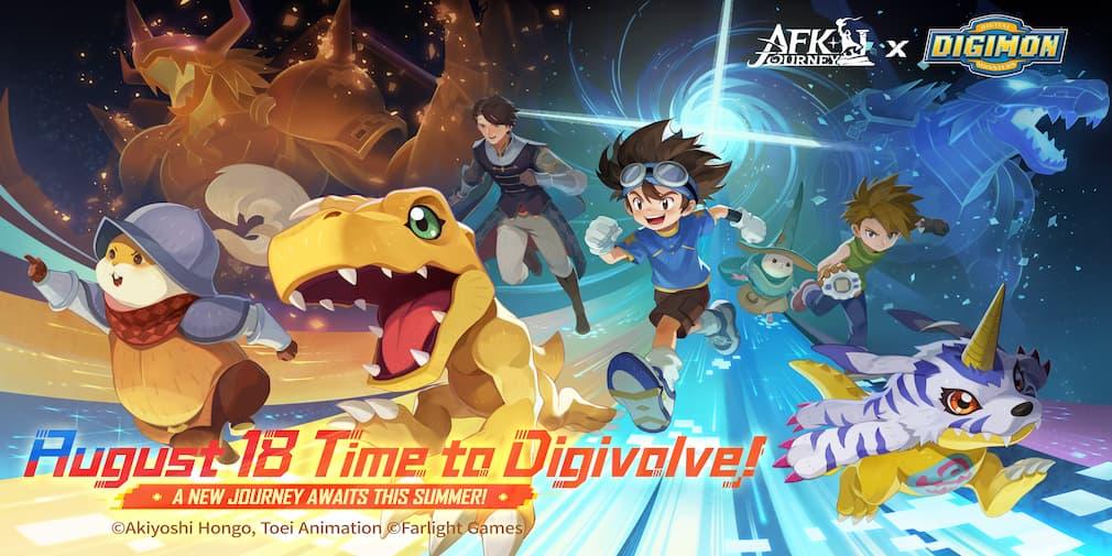 AFK Journey is colliding with the digital world as Digimon arrives on August 18th